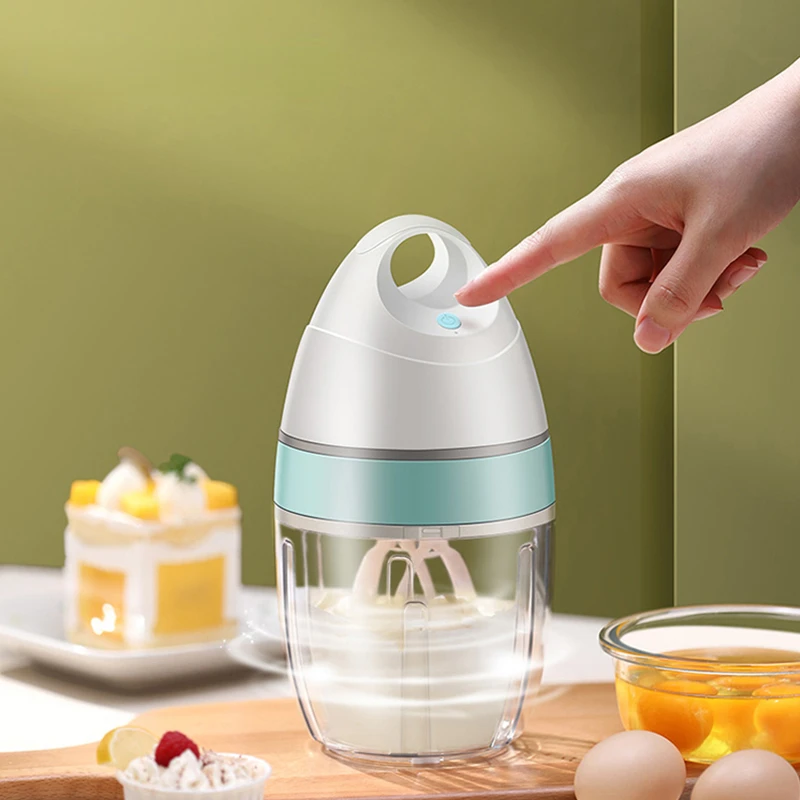 900ML Electric Milk Frother Machine Household Food Mixer Kitchen Baking Cream Blender Egg Beater Strike Mixer Portable Blender 3