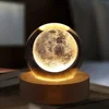 Unique 3D Crystal Ball Lamp with Galaxy and Planetary Projections USB Night Light for Cozy Atmosphere  plasma ball 4