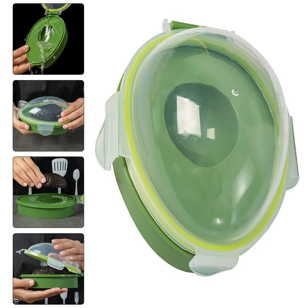 

2 Pcs Avocado Crisper Home Accessory Kitchen Supply Lemons Sealed Keeper Household Refrigerator Saver Storage Tank