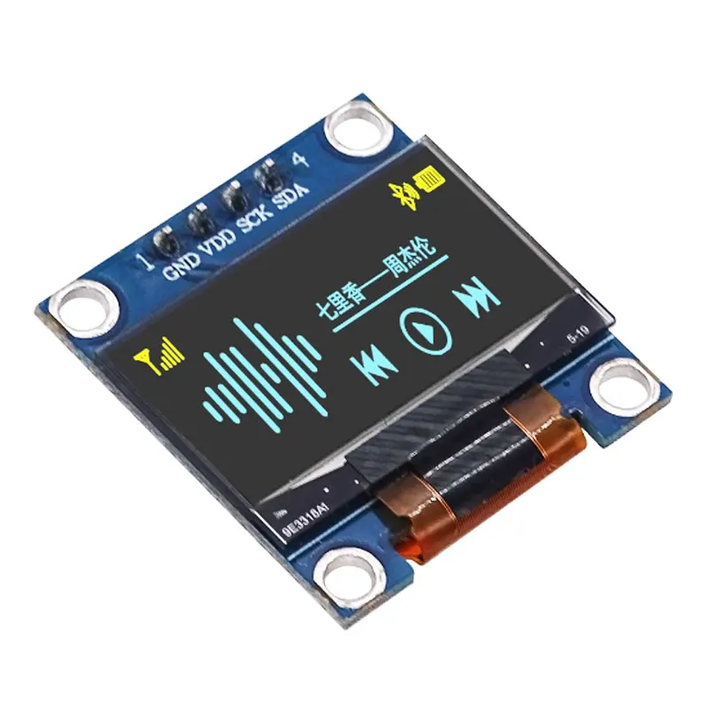 OLED Display Module 1PCS 0.96' Dual 3 Color I2C IIC SPI Serial 128X64 LCD OLED Display Module for Arduino
