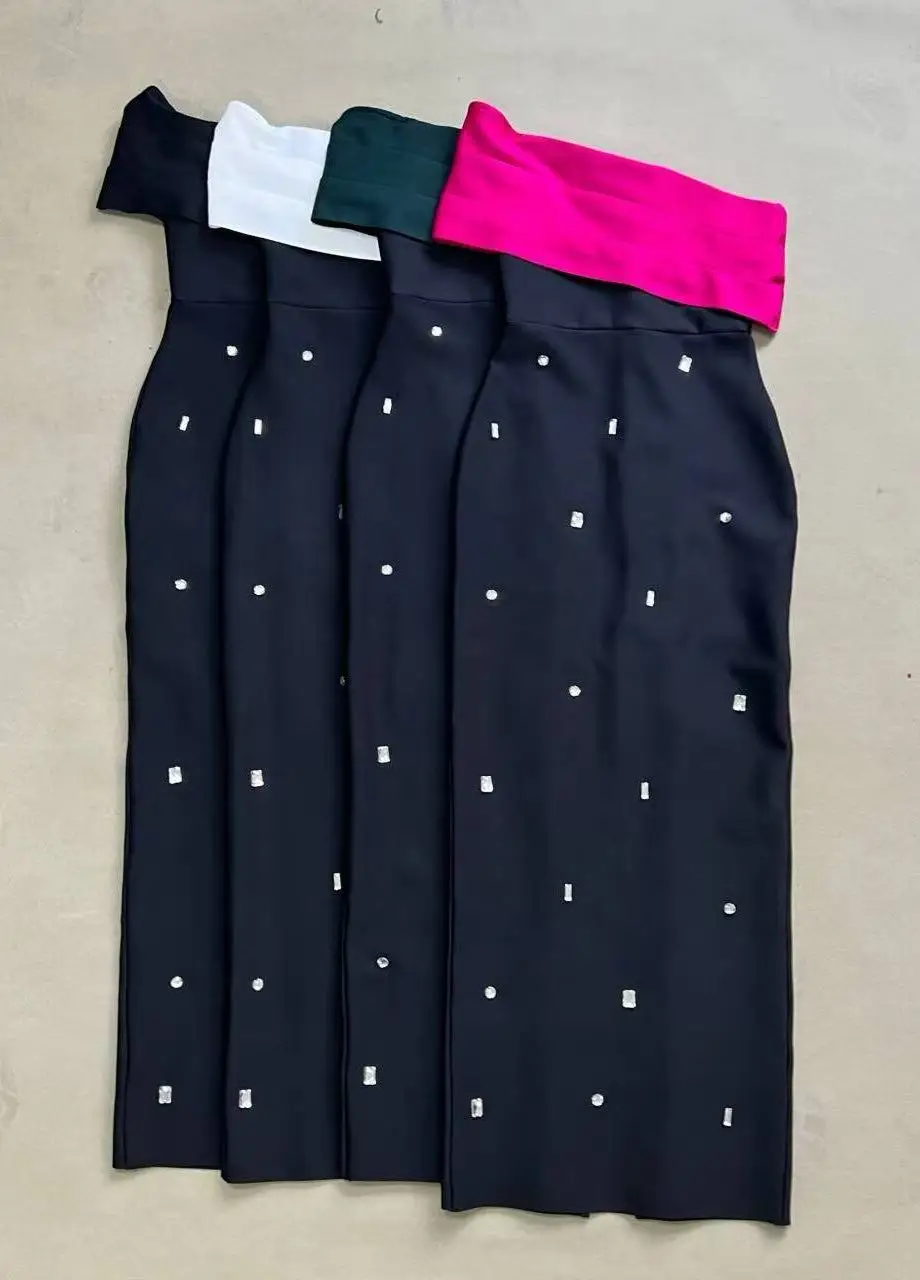 ضمادة المرأة فستان مثير حمالة مزين الترتر الديكور...