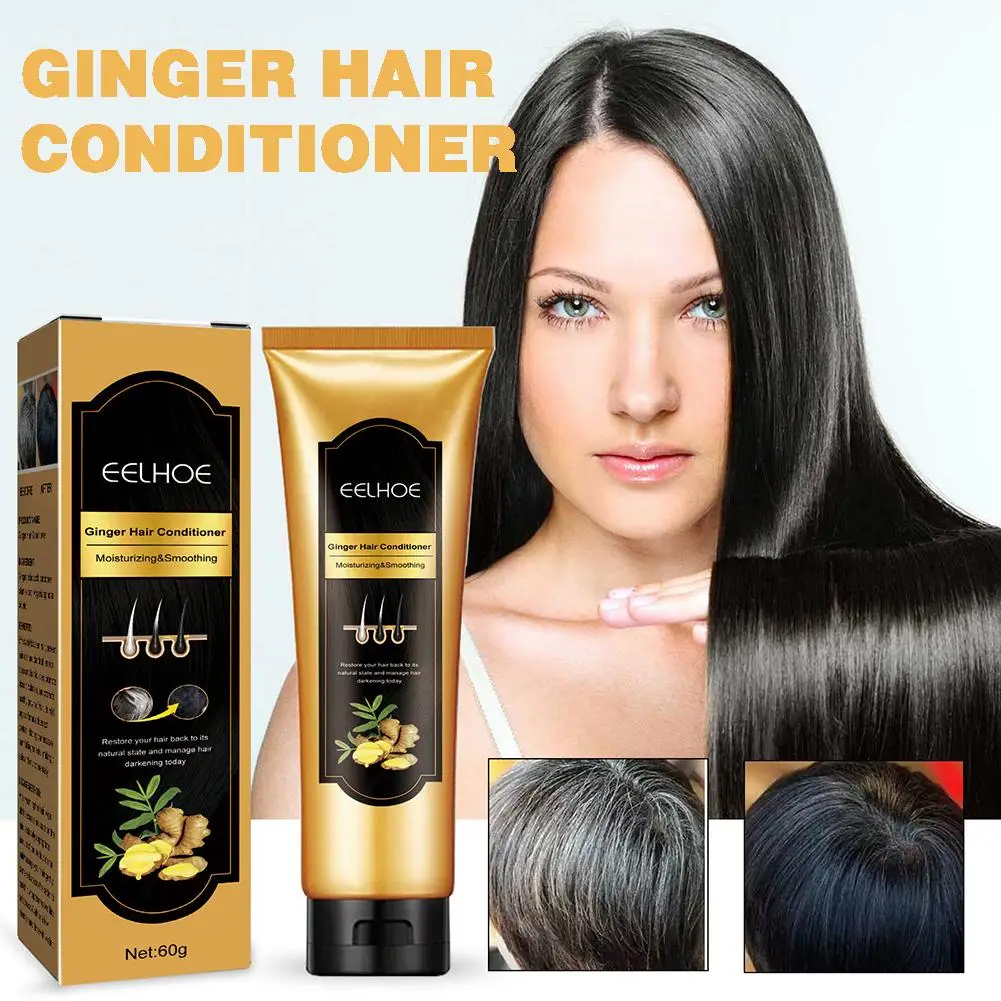 

Ginger Dark Hair Conditioner Ginger Essence Repairs Repair Damage Condicionador Conditioner Profissional Softening Hair L6E4