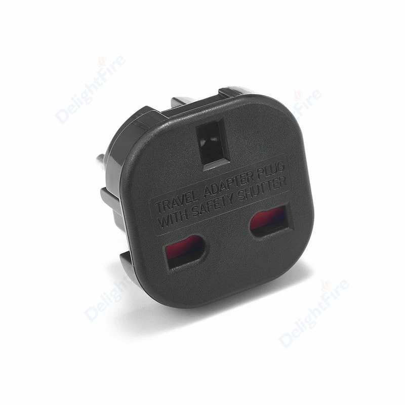 EU Plug Adapter Power Converter UK To EU Electric Adaptor 2 Pin Euro Travel Adapters Power Charger Electrical Socket Outlet plug adapter