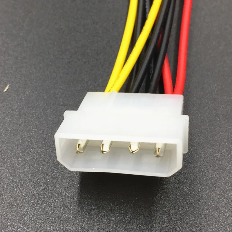 1pcs soros Áta SATA 4 hajcsat Jászkeszeg molex hogy 1/2/3 bel 15 hajcsat Merevlemez áram Adapter Vezeték hotsale Világszerte promóció