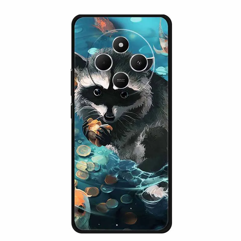 Sleek Black Silicone Shockproof Phone Case - Soft Protective Back Cover
