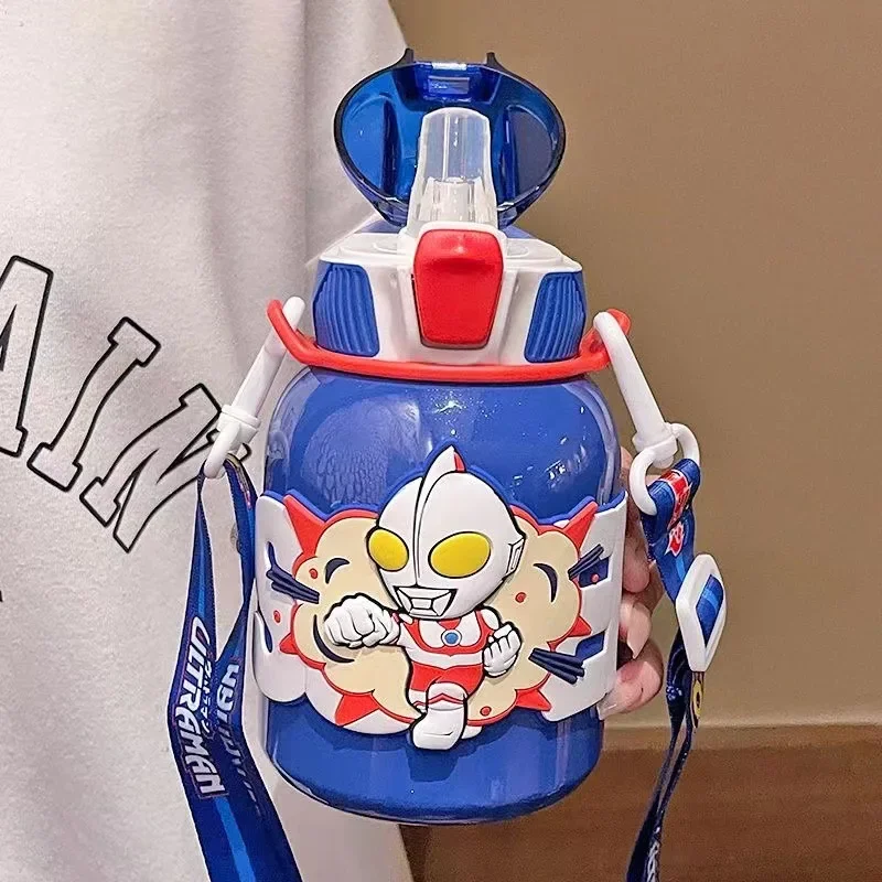 

Новый термос Ultraman 2024, большая емкость, термос из нержавеющей стали 316 для мальчиков, чайник, чашка для воды, подарок на день рождения, для детей