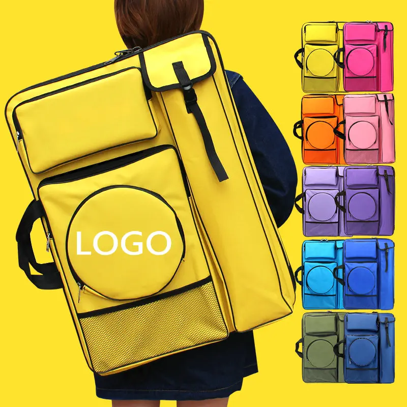 Borsa Porta Disegni Formato A2 Impermeabile - Per Artisti, Con Maniglia, Tasche Multiple, Ideale Per Tavolozze, Pennelli E Portfolio - 4