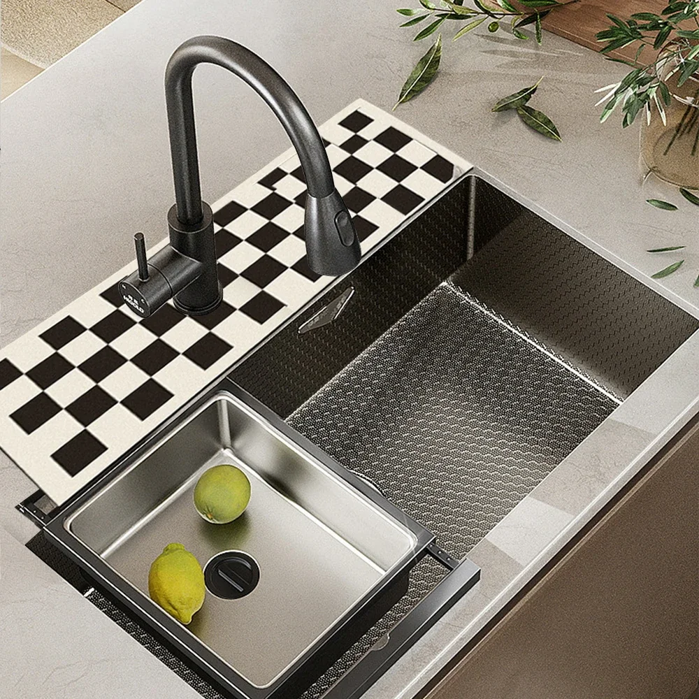 Diatomite Sink Splash Guard Kitchen Faucet Absorbent Mat Drip Catcher Drying Faucet Pad For Counter Bathroom Bar Tools,faucet mat,kitchen faucet splash pad