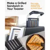 Revolution R180B Connect 2-Slice Toaster & Toastie Press Bundle – Features Patented InstaGLO 2.0 Technology – Matte Black 4