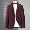 L-8XL Large Size Men's Suit Jacket Spring and Autumn Business Fashion Handsome Plus Fat Plus Loose Fat Man Fat Suit Casual Top 1