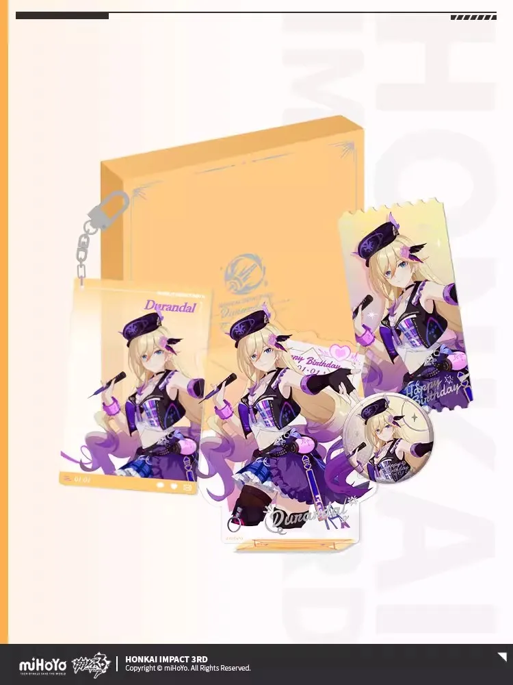 

[miHoYo/Honkai Impact 3RD/Official Genuine] Durandal 2024 Birthday Commemorative Gift Box Animation Accessories Set Pre-sale