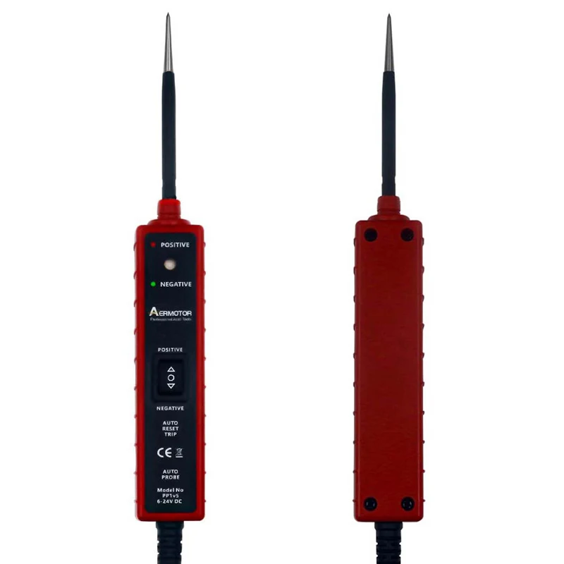 Circuit Tester Circuit Detector Aermotor Car Electrical Tester EM285 Probe Detector 6-24V DC Automotive Electric Circuit Tester Multi-functions Test Lead