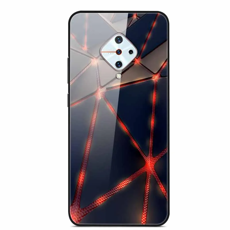 Premium Tempered Glass Back Case with Soft Bumper