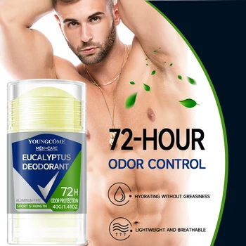 Men's Deodorant Stick Anti Sweating Keep Drying Lasting Fragrance Remove Armpit Odor Underarm Refresh Sticks Fade Body Odor 1