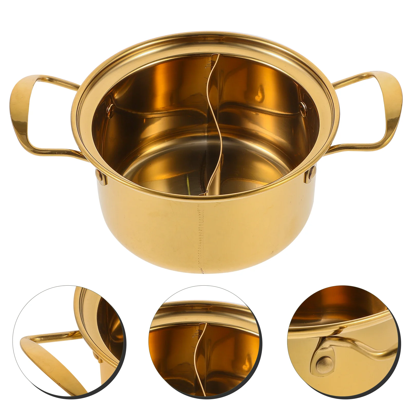 

Small Cooking Pot Kitchen Ramen Hot Pan Spaghetti Milk with Lid Reusable Soup Stew Stainless Steel Cookware
