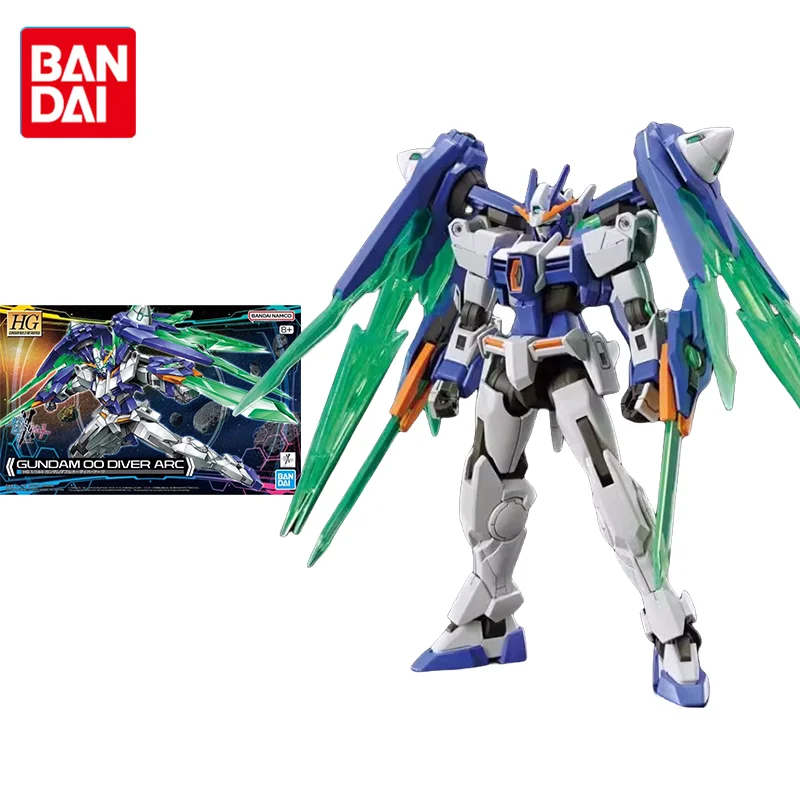 

Bandai Original Gundam Model Kit Anime Figure HG 1/144 GUNDAM 00 DIVER ARC Action Figures Toys Collectible Gifts for Children