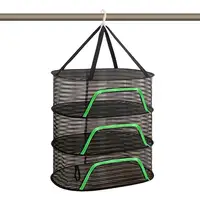 Drying Rack Net Foldable 3 Layers Dryer Rack With Zippers Portable Strong Nylon Rope Multi-function Food Mesh Dryer For Garden 1