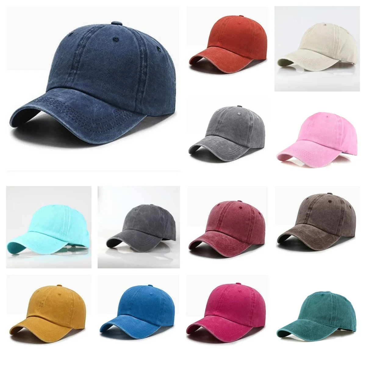 Solid Color Baseball Caps Women Men Snapback Cap Female Male Visors Sun Hat Cotton Trucker Hats Animal Sport Cap Hip Hop Hat