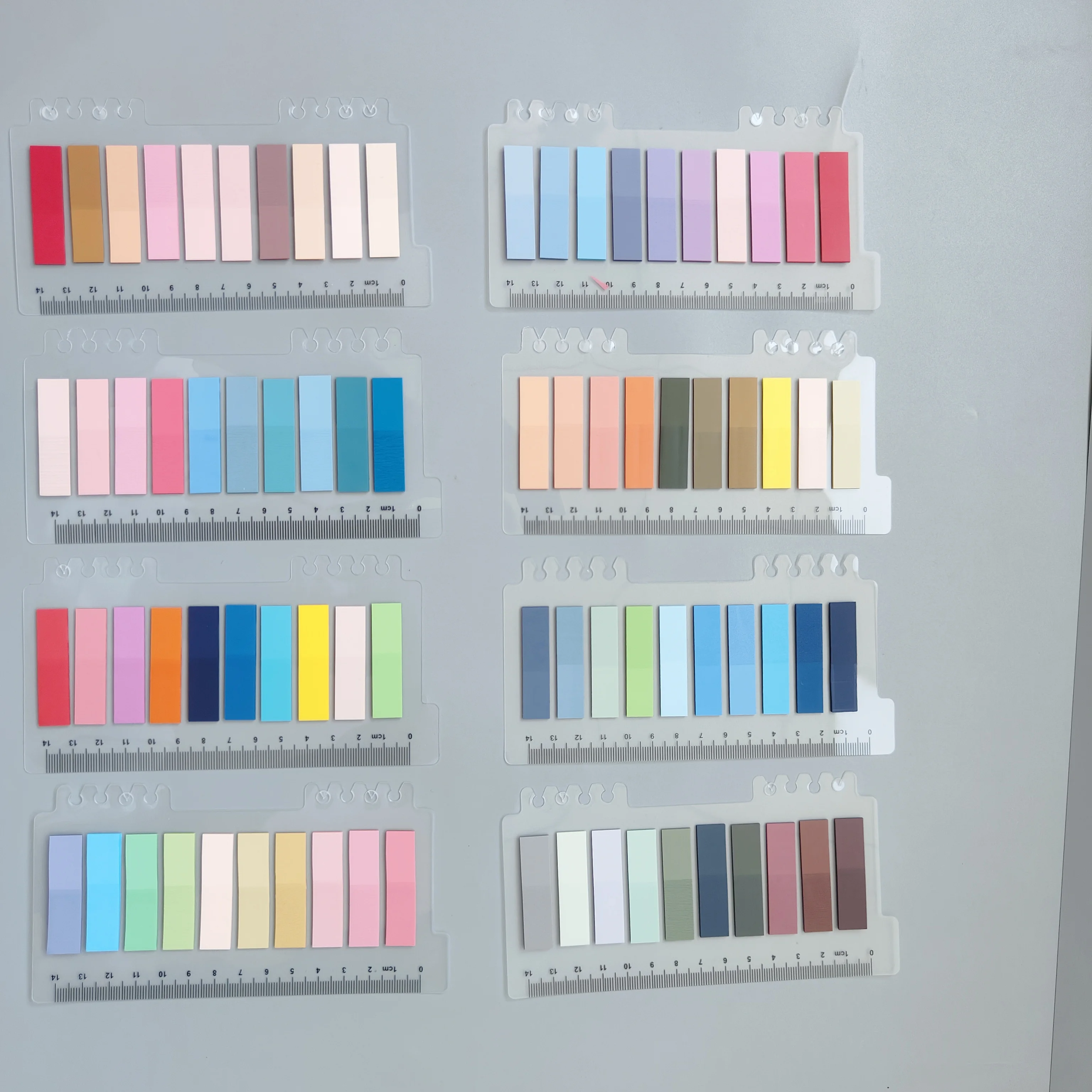 8Packs/Set Transparent Sticky Notes Self-Adhesive BookMarkers Annotation Reading Book Clear Tab Kawaii Cute Stationery 6