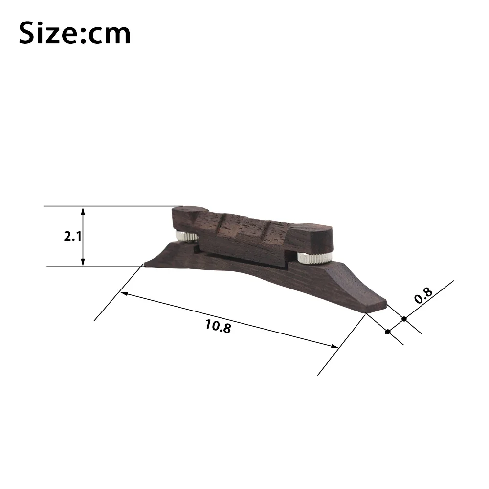 Universal Mandolin Bridge Adjustable Rose Wood Mandolin Bridges Stringed Instrument Replacement Accessories