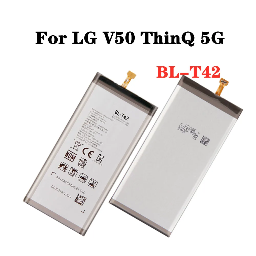 Высококачественный аккумулятор BLT42 BL-T42 4000 мАч для LG V50 ThinQ 5G V500N V500EM V500XM, запасной аккумулятор для телефона