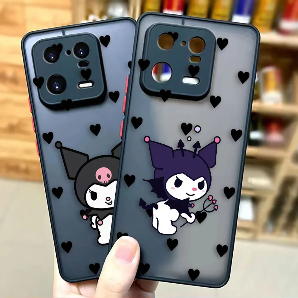 

Matte Phone Case for Xiaomi 13 12 12S 12T 11 11T 10 10T 10S 9 8 6X 5X PRO LITE 5G Ultra Case Funda Shell Cute Villain K-Kuromi