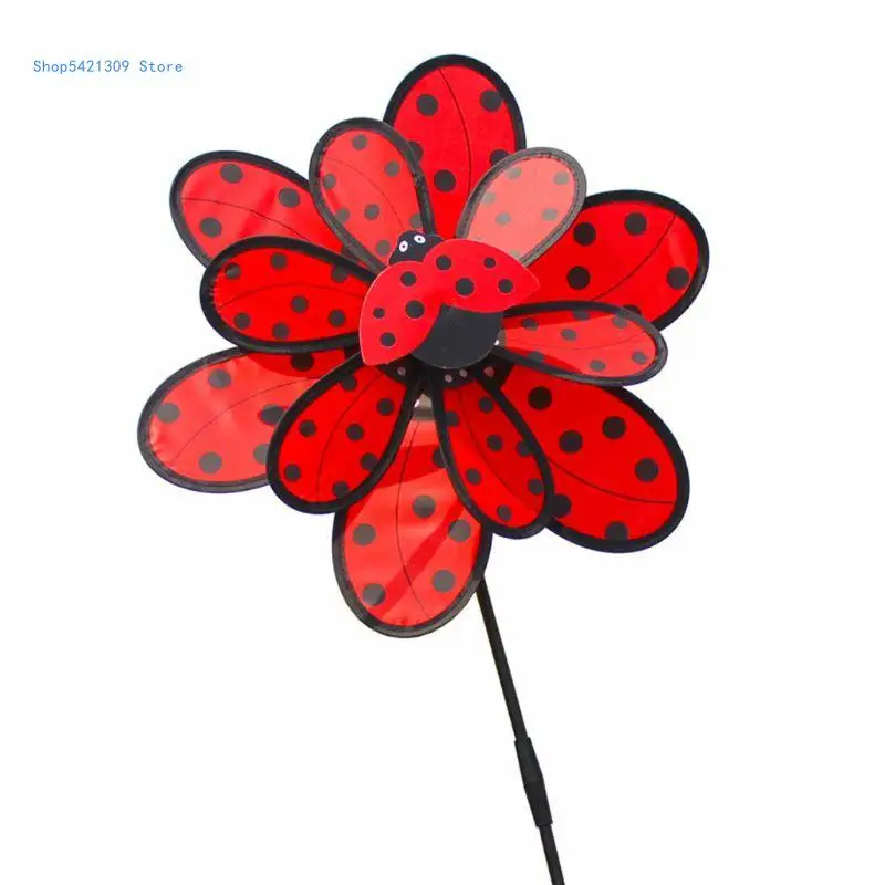 85WA Kids Double Layer Windmill Wind Spinner Pinwheel Home Garden Yard Decoration Outdoor