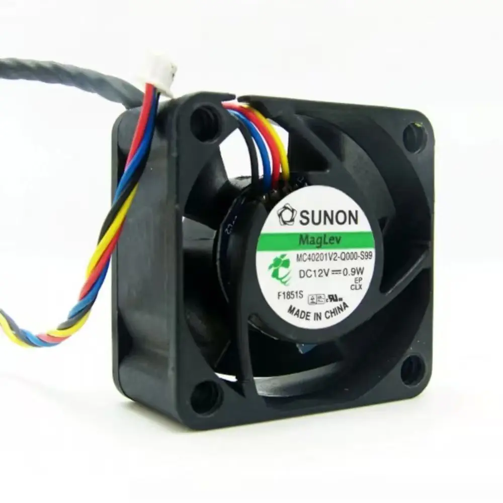 Sunon MC40201V2-Q000-S99용 40mm 4cm 팬 40mm 12V 0.9W 4선 4020 소형 장치용 냉각 팬