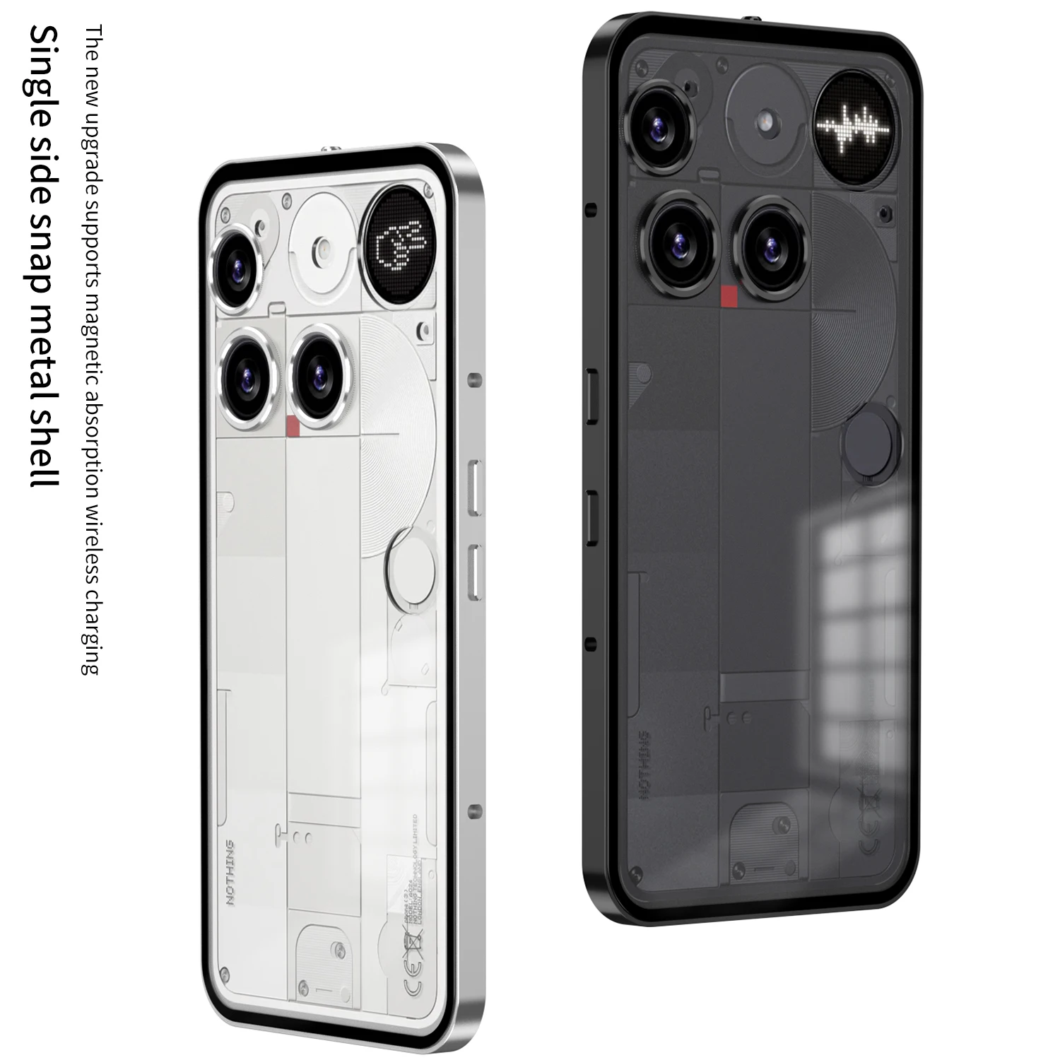 Sleek Glass Back Drop-Proof Case – Skin-Friendly Snap-On Cover