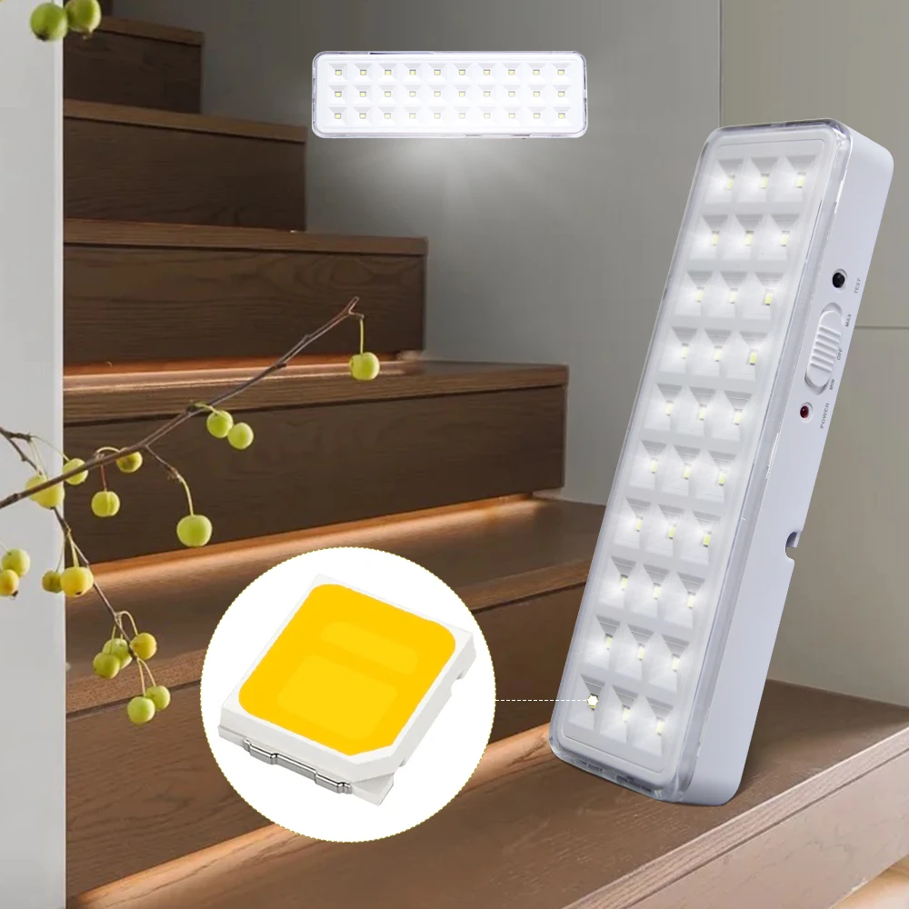Led Light Emergency Light Group 30LED Fire Fighting Lights Emergency Evacuation Light Outdoor Camping Light Wall-mounted Home Bulb for Power Outage led light emergency light