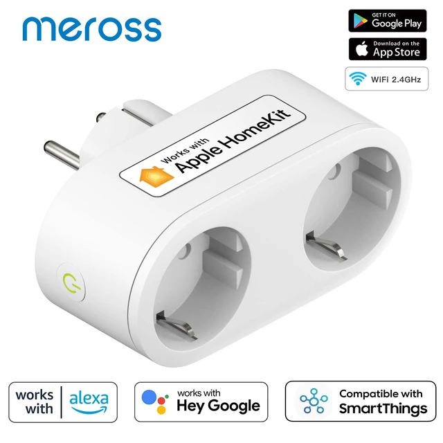 Meross Smart Plug Mini Support Apple HomeKit, Siri, Alexa, App Control,  Timer