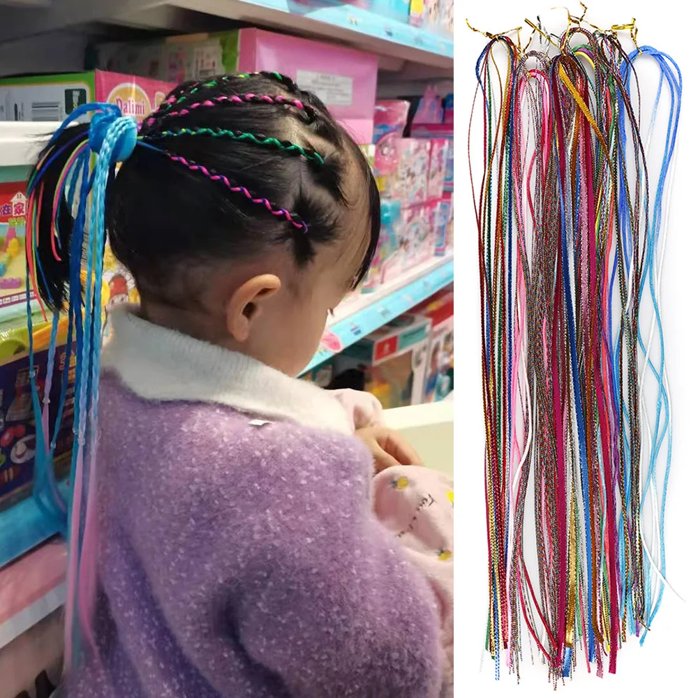 

Children's performance ponytail braid colorful hair extension rope