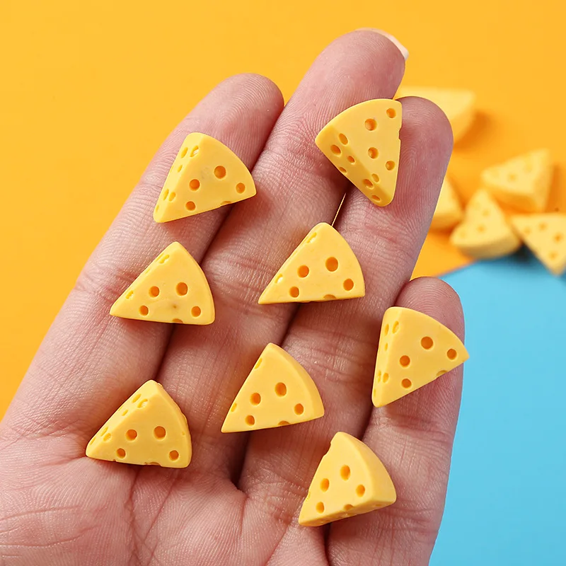 20 Pcs Mini Cheese Miniature Dollhouse Breakfast Pretend Play Kitchen Small Doll Food Toy Accessories 6