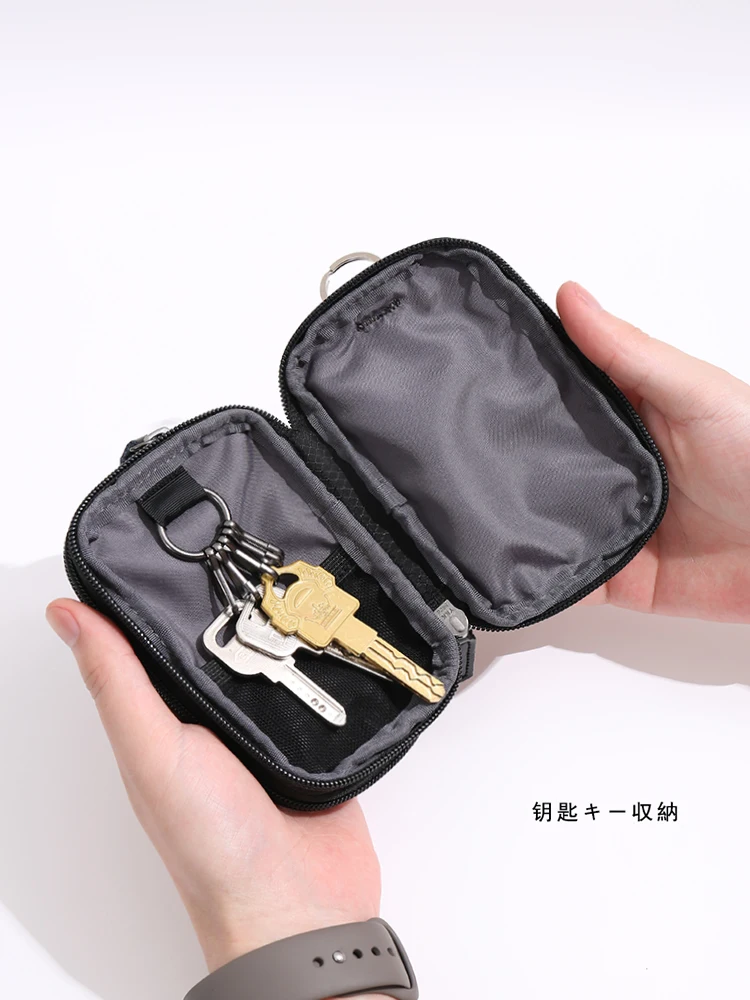 Coin Purse Key Holder Key Organizer Key Purse Japanese Style Casual Key Wallet Waterproof Small Pouch Designer for Men