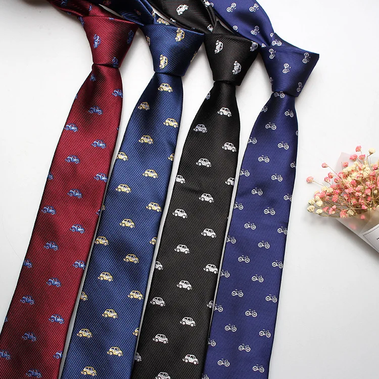 

Men Tie Trendy Polyester Jacquard Cartoon Tie Fashion