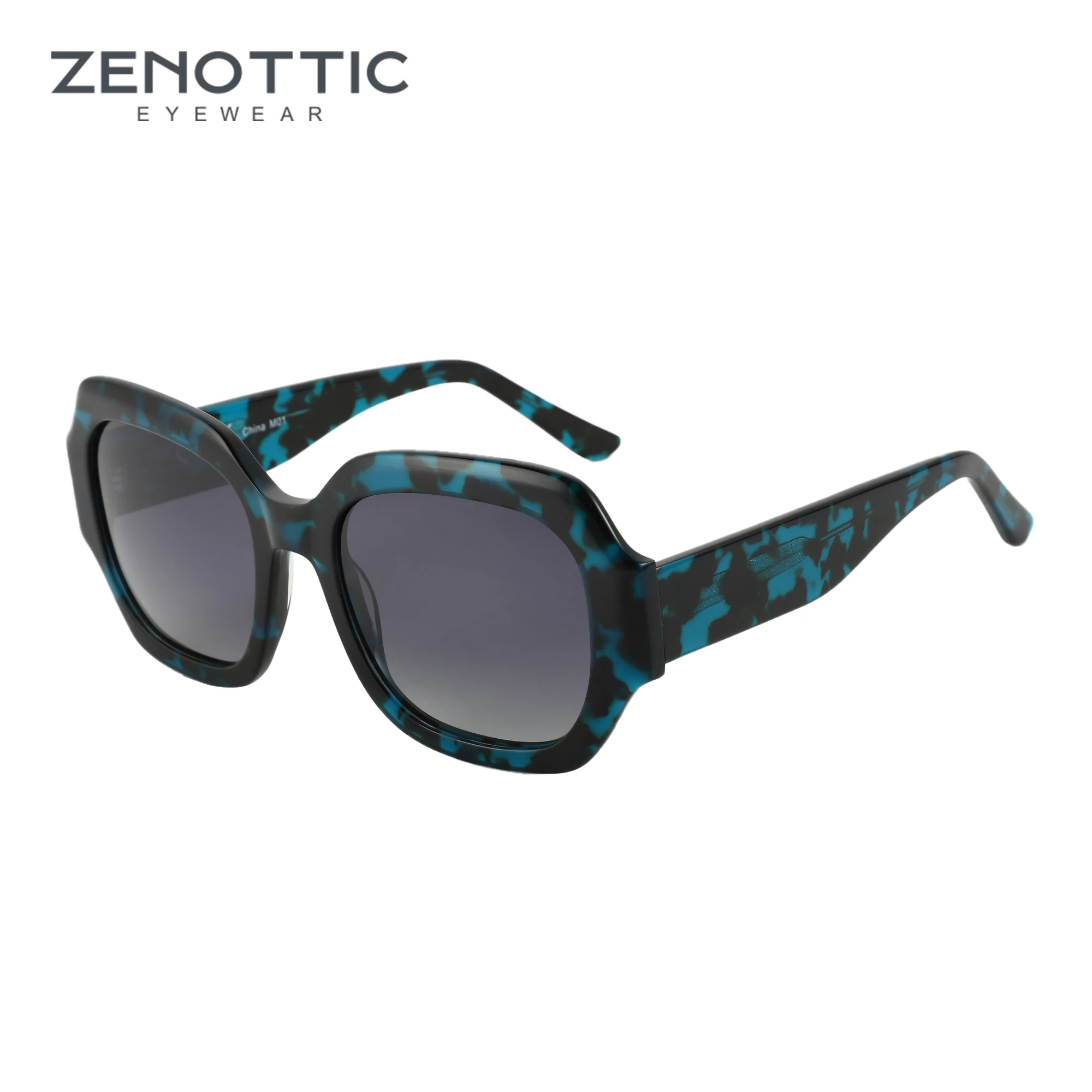 

ZENOTTIC 2024 Trend Hexagon Polarized Sunglasses Women Uv400 Protection Shade High-quality Acetate Fashion Sun Glasses ZS6212