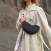 2025 new Hand Bags Women's  Genuine Leather Underarm Bag Adjustable Strap Shoulder Bag Saddle Bag 1