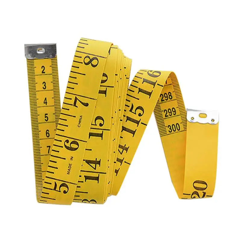 3Meters Sewing Tape Measure Tool Clear Scale Cloth Body Ruler Metric Dressmaking Waistline Chest Measurement Centimeter Meter 
