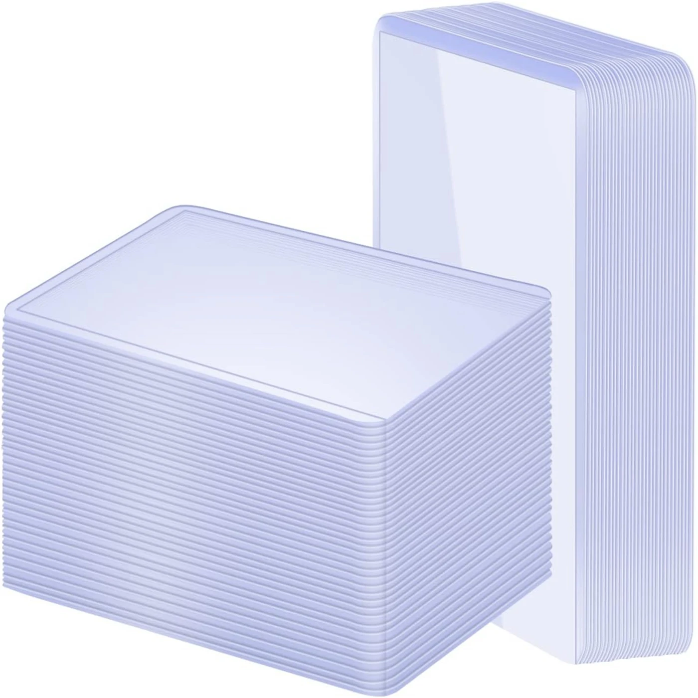 20pcs card protectors sleeves Hard Plastic Card Sleeves Loaders Album Display Baseball Trading Yugioh Card Protector Folder