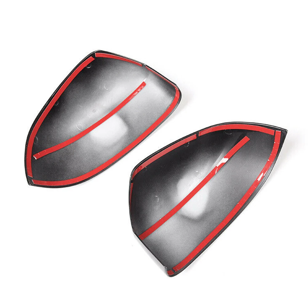 Car Rear View Mirror Cap Cover 1Pair Left+Right For BMW X3 G01 X4 G02 ABS Plastic Glossy Black
