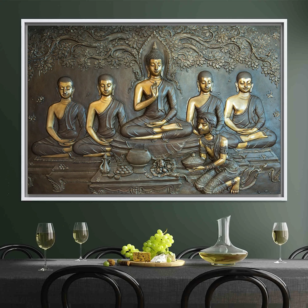 Buddhist Wall Art Decor Modern Artwork Buddha Statue Picture Print