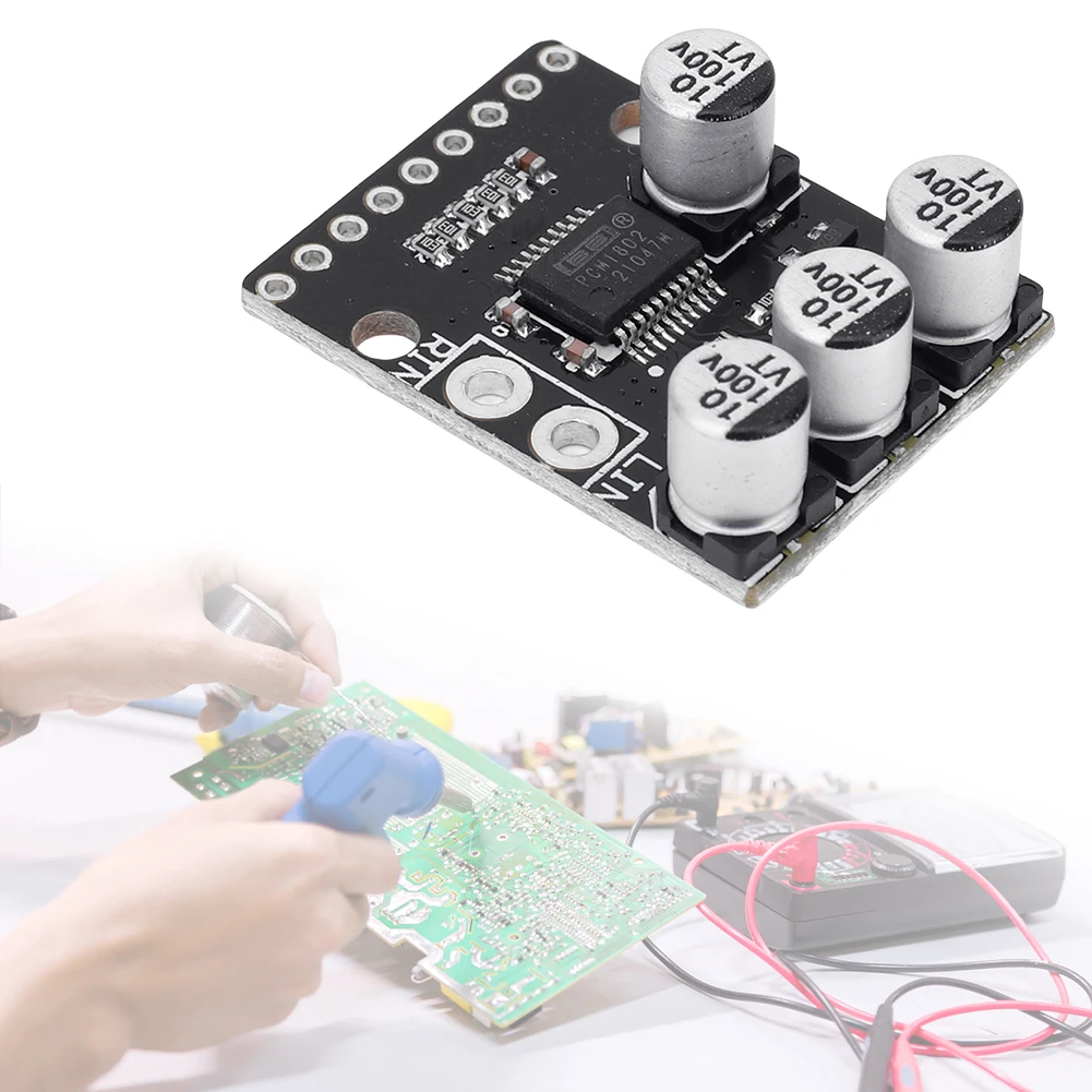 PCM1802 오디오 96kHz ADC 단일 종단 아날로그 입력 디코더 스테레오 디지털 PCM AV 증폭기 플레이어 보드 3.3/5 V ADC 디코더