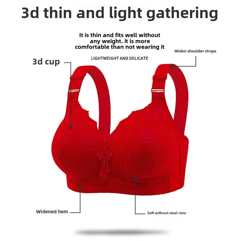 جديد عبر الحدود حجم كبير الأحمر الدانتيل المشذبة ح...