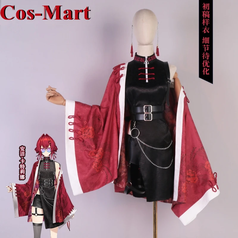 

Cos-Mart Hot Game Virtual YouTuber VTuber Ange Katrina Cosplay Costume Gorgeous Elegant Activity Party Role Play Clothing
