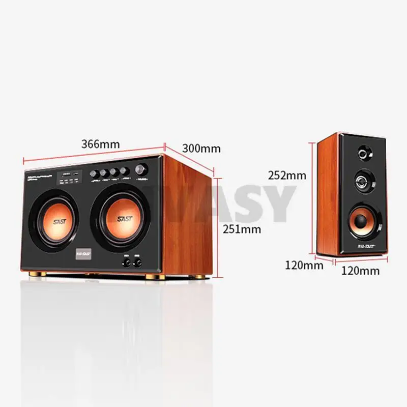 Dual 5.5 Inch Bluetooth Sound Box Three-Way Speaker 2.1 Computer Speaker Active Subwoofer Home Theater Sound System Audio Set