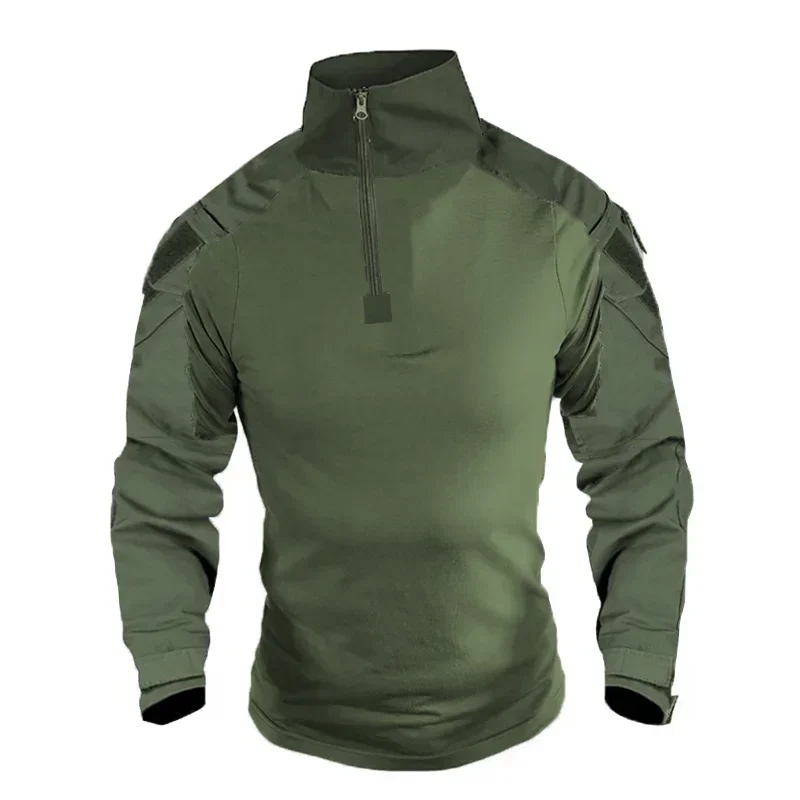 Airsoft Paintball Shirts Multicam CP Camo Cotton Tactical Shirt Men Clothing Army Combat T-Shirt Hunting Clothes Wear-resisting 2