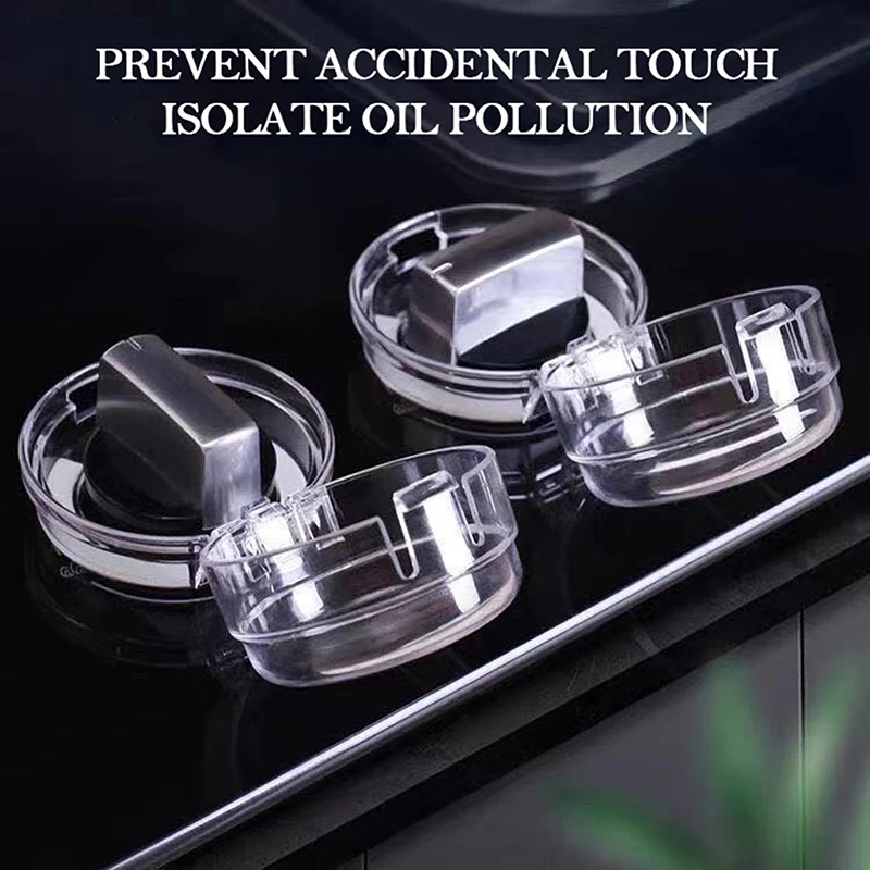 Gas Stove Control Knobs 2/4/8 Pcs Gas Stove Oven Knob Cover Padlock Lid Lock Protector Baby Kitchen Safety Children Protection Switch