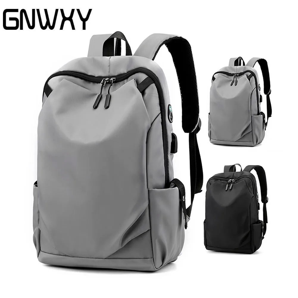 Headphone Jack Portable Design USB Fast Recharge Large capacity Nylon Backpack Simplicity Light Laptop Backpacks For 15.6-inch