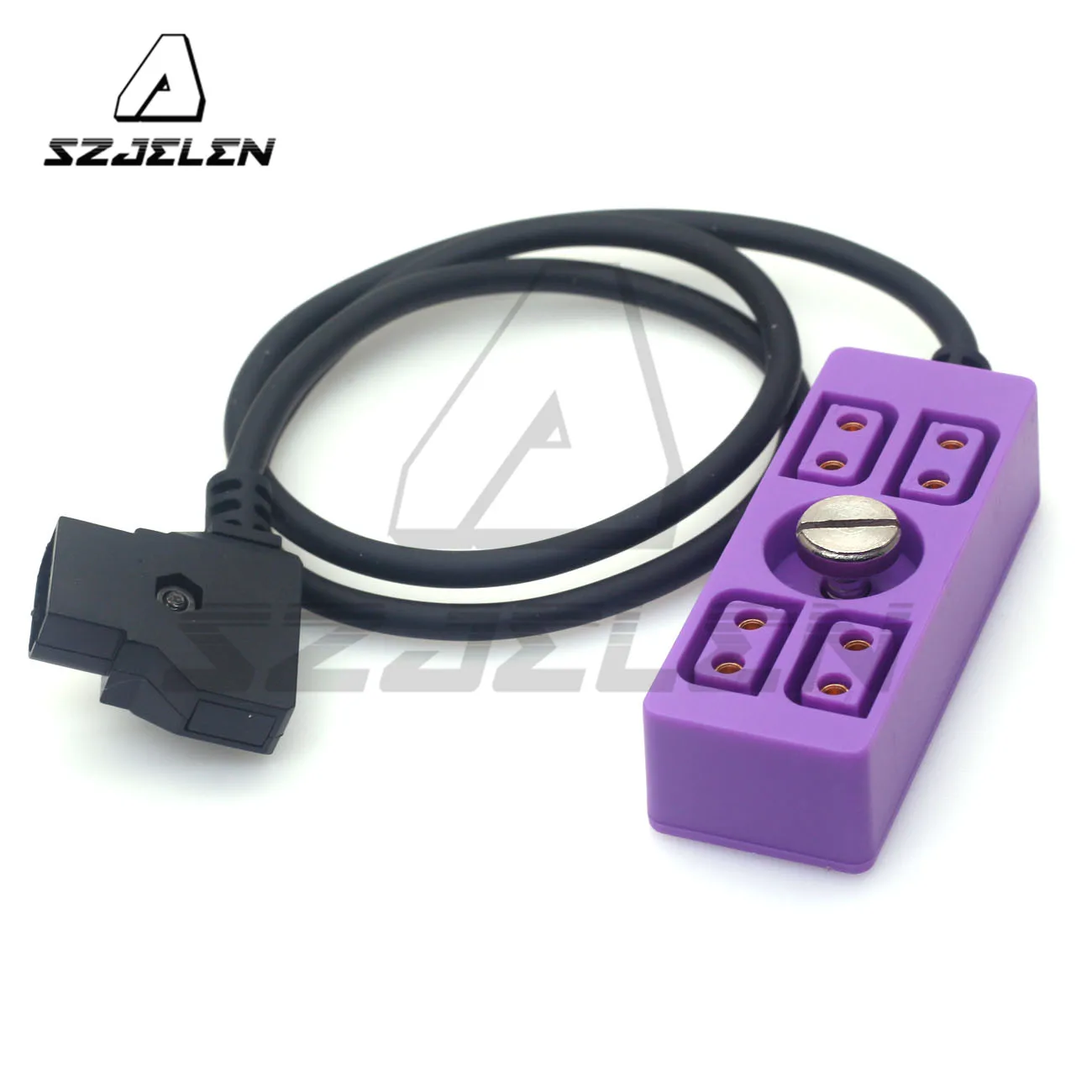 Porta Dtap para x P-tap Distribuidor de Energia da Câmera com Parafuso Vermelho Azul Preto Amarelo Roxo b