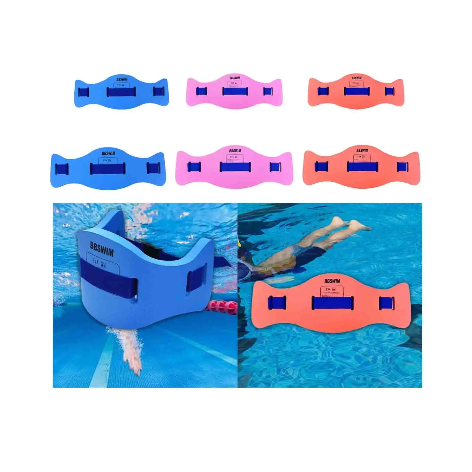 Swimming Belt EVA Floaties Device Waist Floating Water Aerobics Exercise Belt Back Float Swim Belt for Beginners Kids Adults